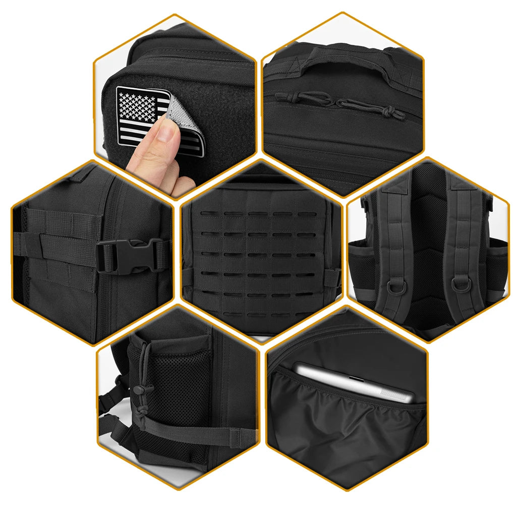 25L Tactical Outdoor Backpack MOLLE Design