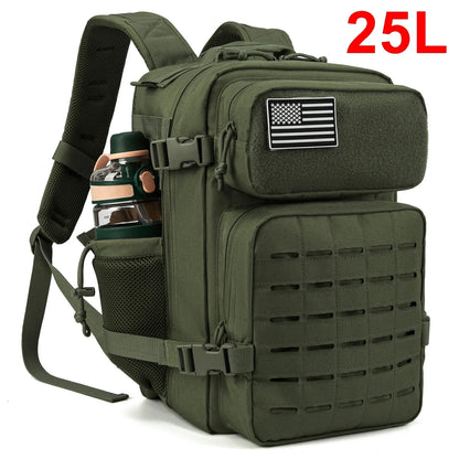 25L Tactical Outdoor Backpack MOLLE Design