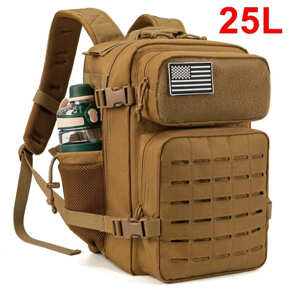 25L Tactical Outdoor Backpack MOLLE Design
